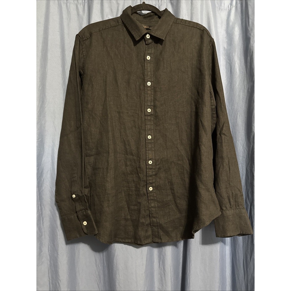 Quince 100% European Linen Long Sleeve Shirt Lot Of 3 Mens Large Black